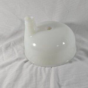 Vintage Milk Glass Sunbeam Mixmaster Juicer Attachment Bowl -White - 1930s-1960